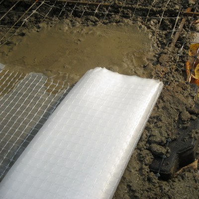 Пленка армированная 160 г/м2 для укрытия бетонных стяжек